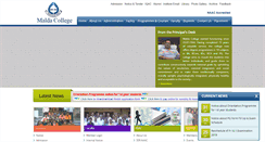 Desktop Screenshot of maldacollege.ac.in