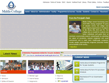 Tablet Screenshot of maldacollege.ac.in